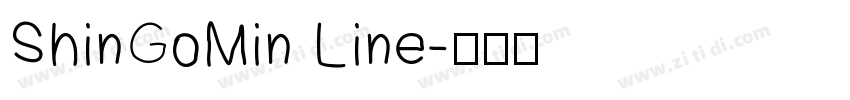 ShinGoMin Line字体转换